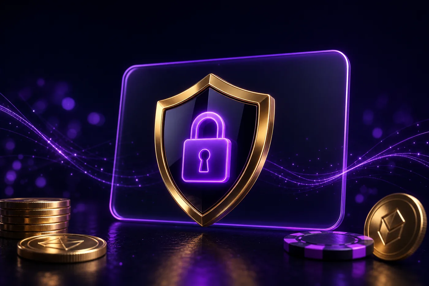 Padlock and shield symbol representing data protection